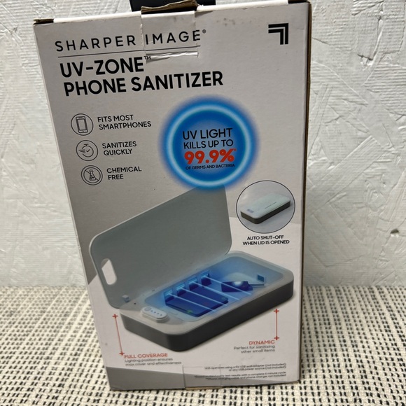 Sharper Image UV Zone Phone Sanitizer of essential items New in box - Picture 2 of 4